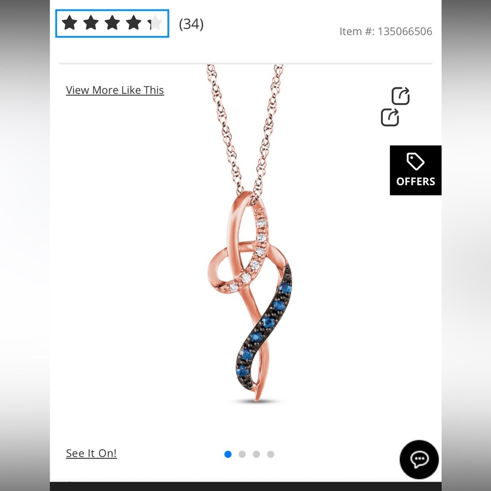 Le Vian Diamond and Sapphire necklace
